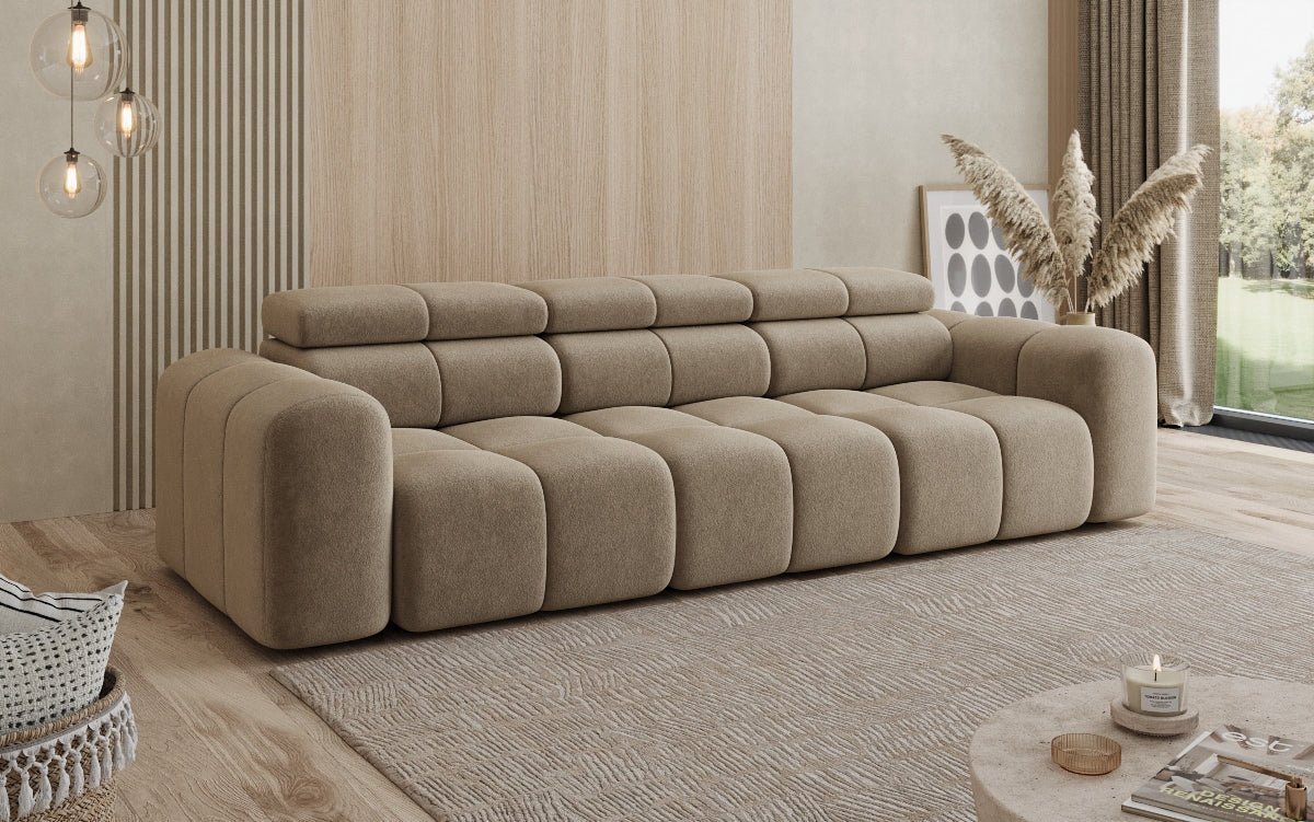 Designer Sofa 3 Sitzer Mia in Chenille