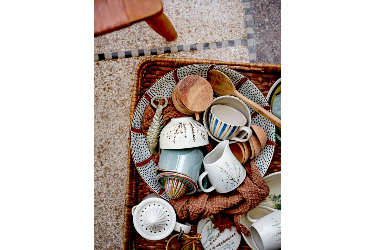 Schale Riona – Steingut mit handgemaltem Muster