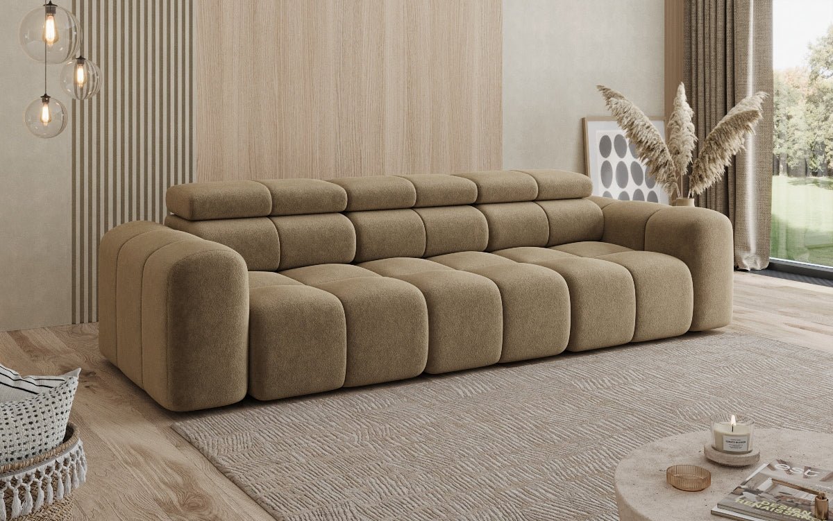 Designer Sofa 3 Sitzer Mia in Chenille
