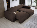 Designer Ecksofa Carl Cord mit Schlaf- und Klappfunktion