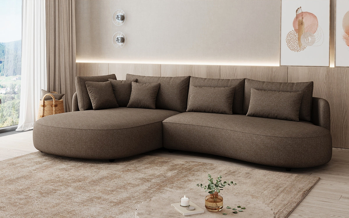 Designer Ecksofa Ando Mini  in Strukturstoff