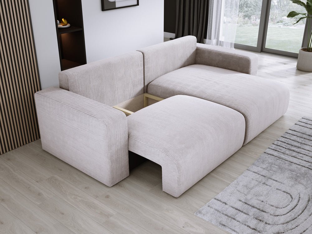 Designer Sofa Carl Cord with Sleeping and Folding Function