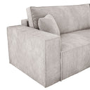 Designer Ecksofa Velanova mit Schlaffunktion und Stauraum aus Cord