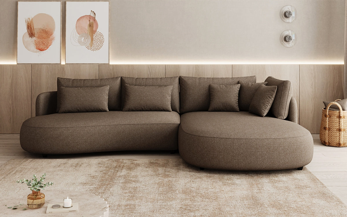 Designer Ecksofa Ando Mini  in Strukturstoff
