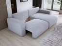 Designer Ecksofa Carl Cord mit Schlaf- und Klappfunktion
