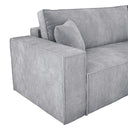 Designer Ecksofa Velanova mit Schlaffunktion und Stauraum aus Cord