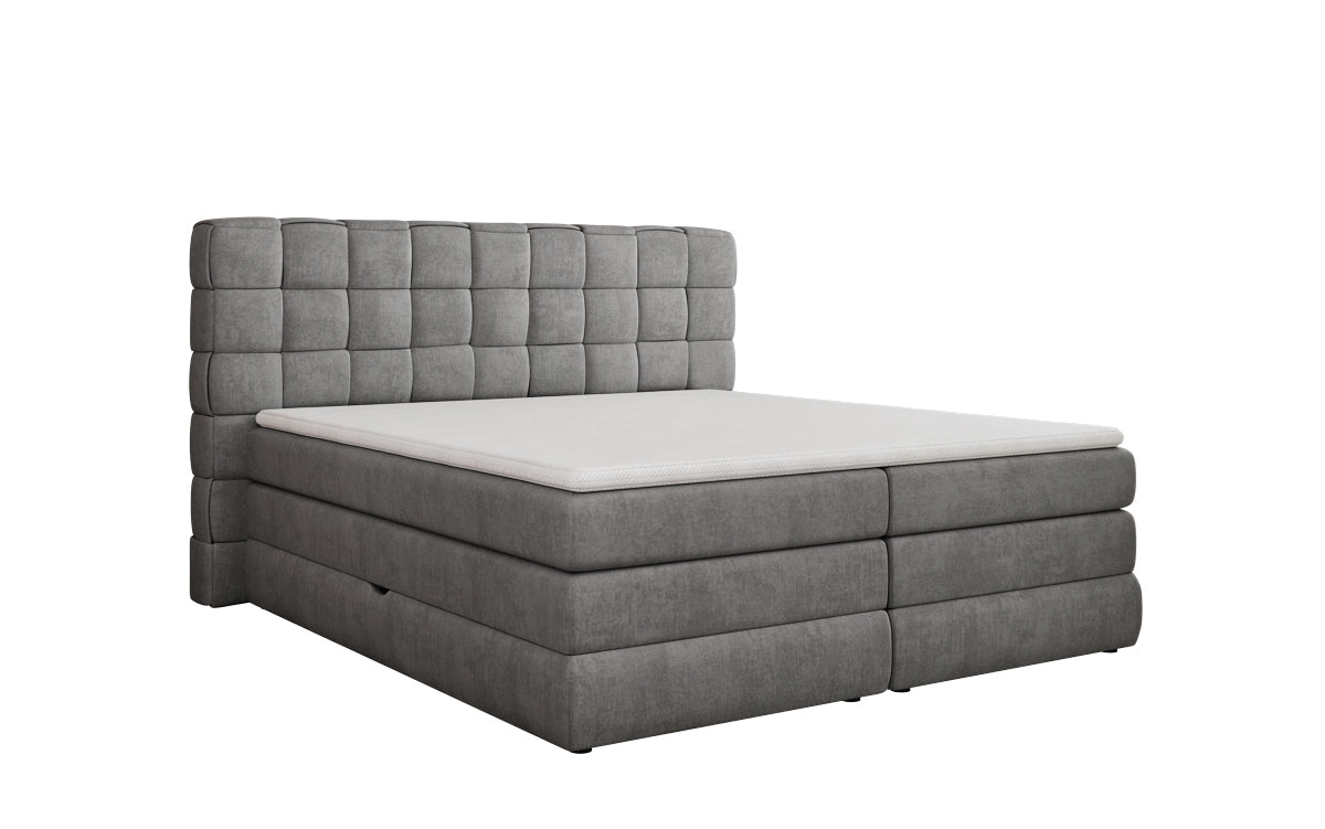 Boxspringbett Trama mit Stauraum in Samt