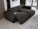 Designer Ecksofa Carl Cord mit Schlaf- und Klappfunktion