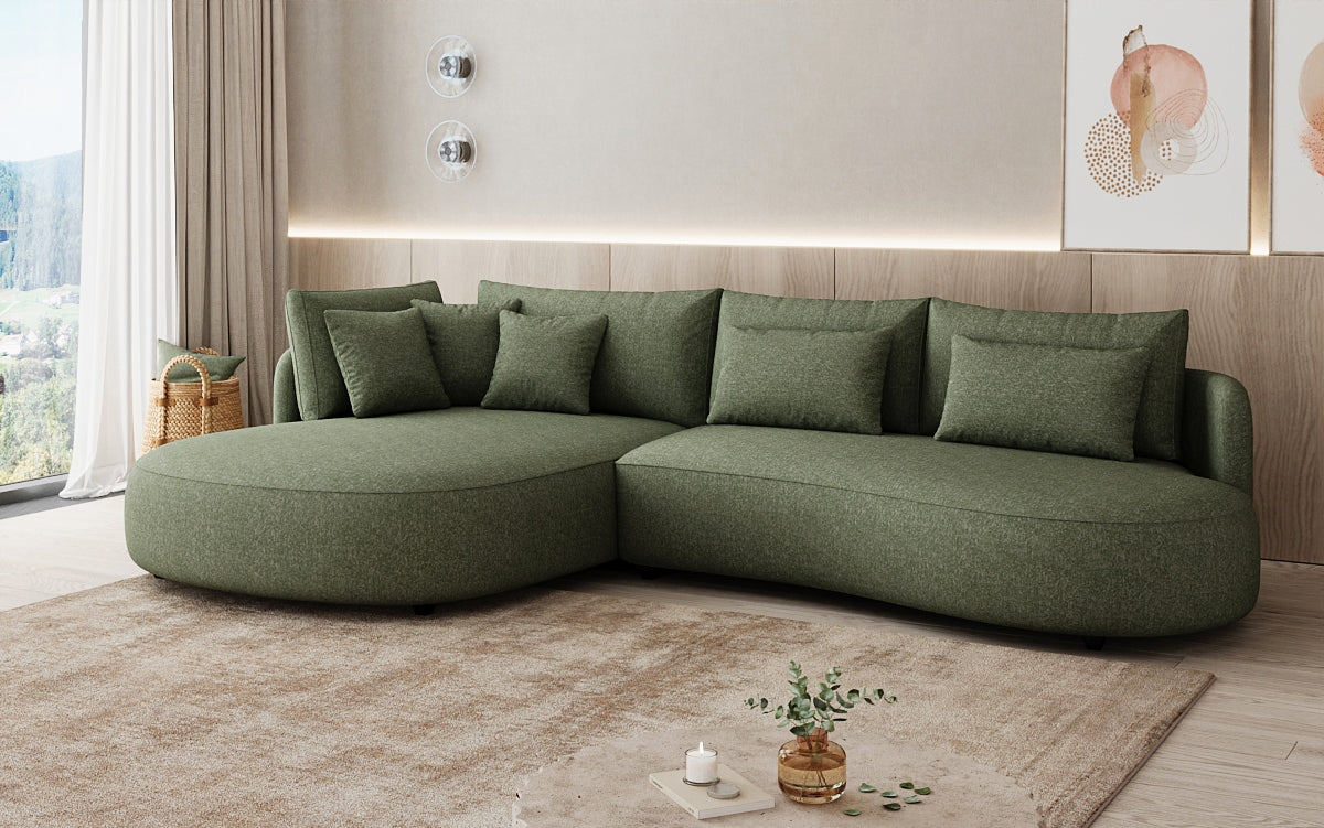 Designer Ecksofa Ando Mini  in Strukturstoff