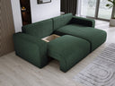 Designer Ecksofa Carl Cord mit Schlaf- und Klappfunktion