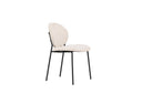 2er Set - Stuhl Opal mit beigen Leinenbezug