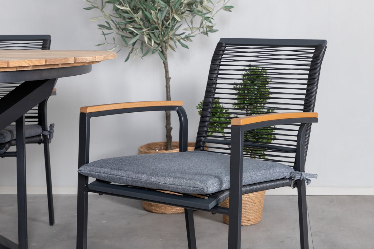 2er Set - Gartenstuhl Denver aus Metall/Polyester