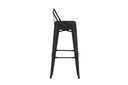 4er Set - Barhocker Tamo - Robust aus Stahl in Schwarz