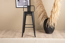 4er Set - Barhocker Tamo - Robust aus Stahl in Schwarz