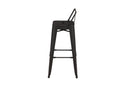 4er Set - Barhocker Tamo - Robust aus Stahl in Schwarz