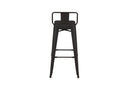 4er Set - Barhocker Tamo - Robust aus Stahl in Schwarz
