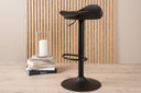 2er Set - Barhocker Adoro in Schwarz aus Metall