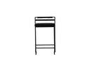 2er Set - Barhocker Ophelia mit schwarzem Samt