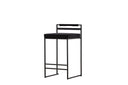 2er Set - Barhocker Ophelia mit schwarzem Samt