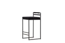 2er Set - Barhocker Ophelia mit schwarzem Samt