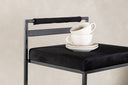 2er Set - Barhocker Ophelia mit schwarzem Samt