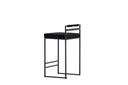 2er Set - Barhocker Ophelia mit schwarzem Samt