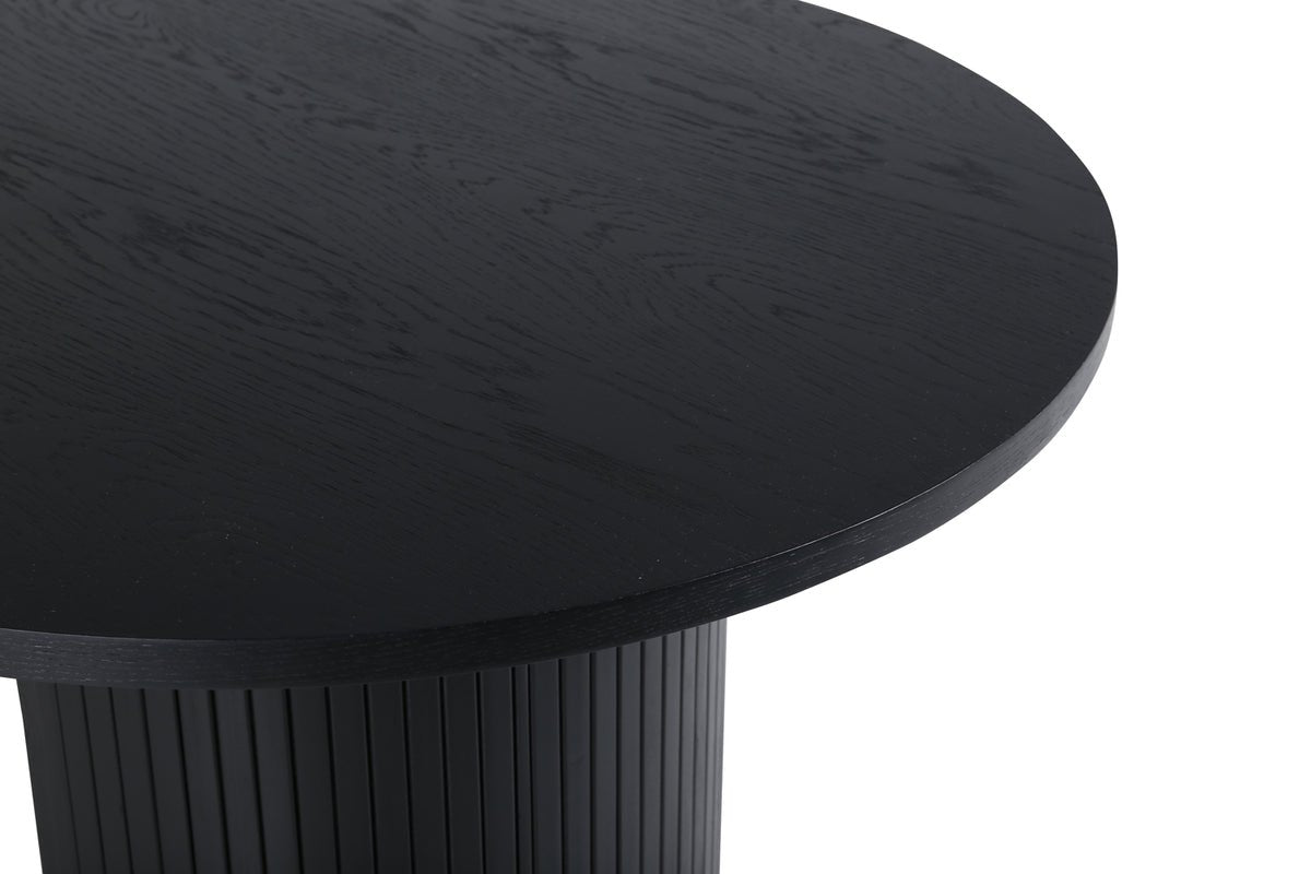 Esstisch Moani - mit robusten Gestell im gerippten Design