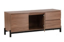 Designer TV-Lowboard Modano – Schwarz matt oder Walnussoptik