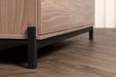 Designer TV-Lowboard Modano – Schwarz matt oder Walnussoptik