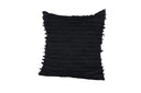 Kissenbezug Erika - 45x45 cm in Schwarz aus 100% Baumwolle