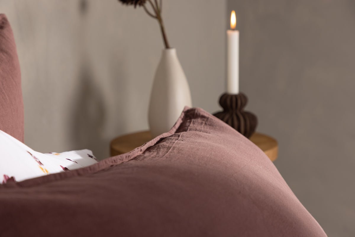 Kissenbezug Hygge - 50x90 cm in Braun, Beige und Weiß aus 100% Baumwolle