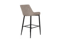 2er Set - Barhocker Leonardo in Samt Schwarz oder Beige
