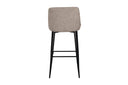 2er Set - Barhocker Leonardo in Samt Schwarz oder Beige