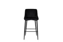 2er Set - Barhocker Leonardo in Samt Schwarz oder Beige