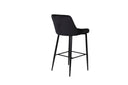 2er Set - Barhocker Leonardo in Samt Schwarz oder Beige