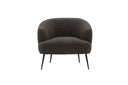 Designer Lounge Sessel Maleno – Bouclé-Relaxsessel in Anthrazit