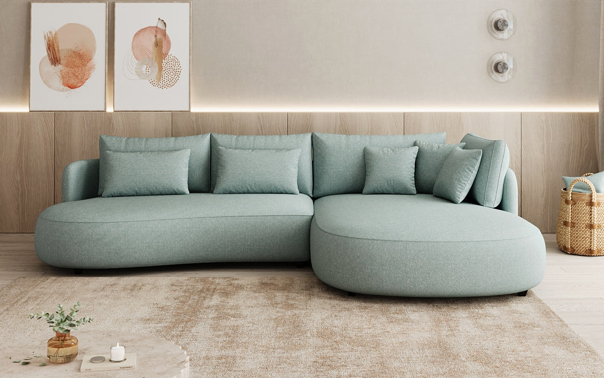 Designer Ecksofa Ando Mini  in Strukturstoff