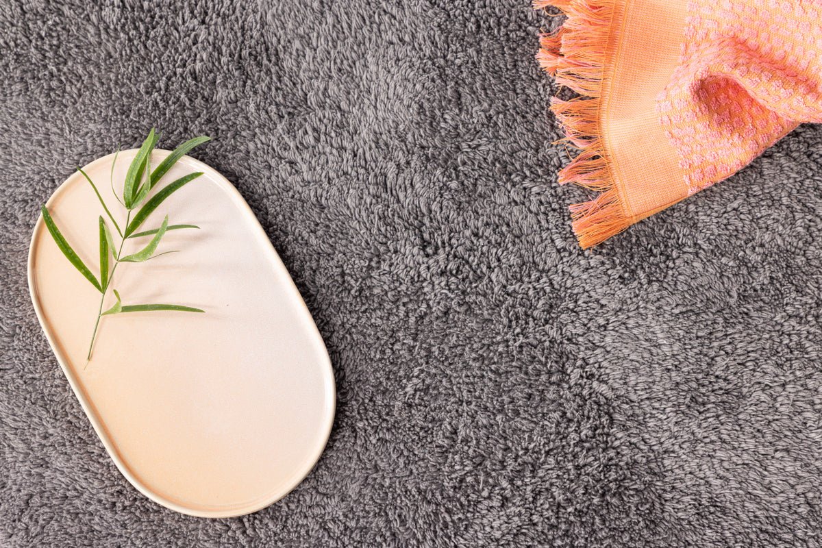 Badematte Penida - in runder Form aus weicher Baumwolle