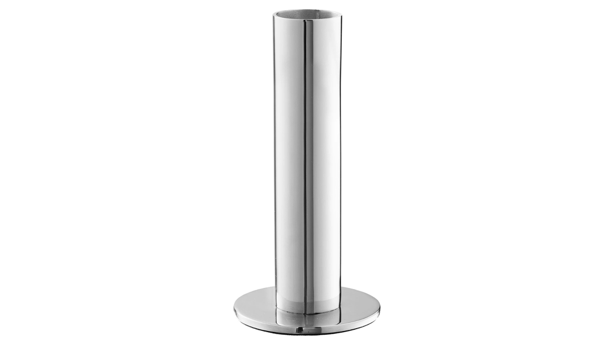 3er Set Kerzenhalter Steel - in aus silbernen Stahl