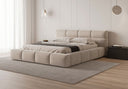 Designer Polsterbett Lora Samt mit Stauraum