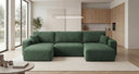 Designer Sofa Noma U mit Schlaffunktion und Stauraum in Cord