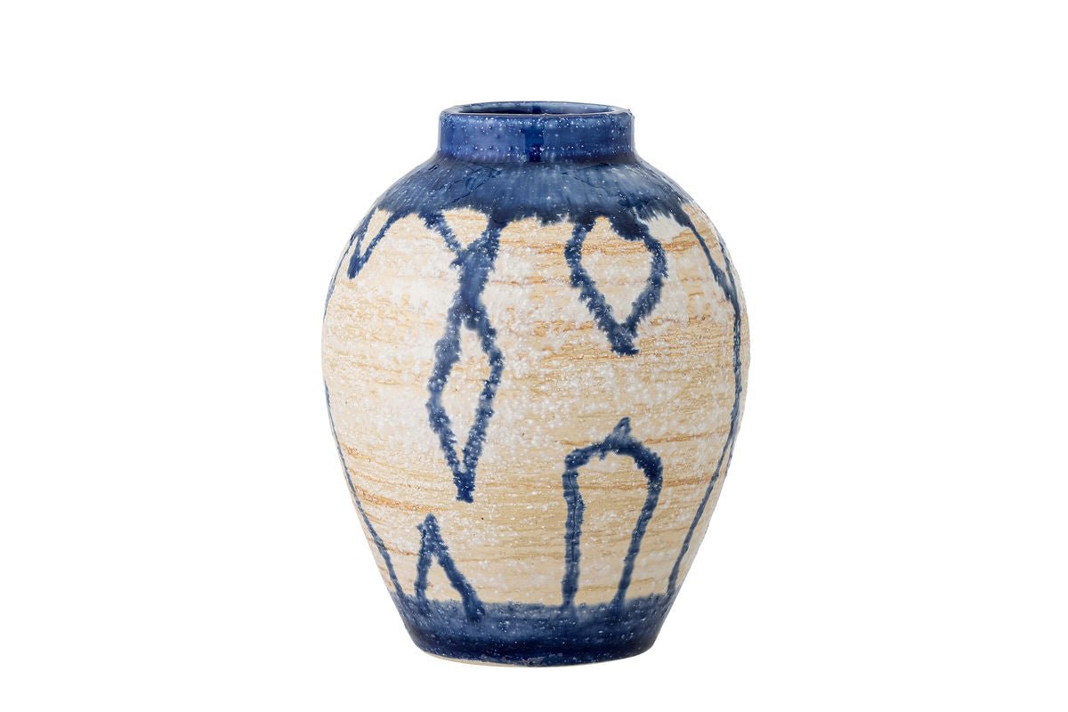 Vase „Avero“ – Blaues Steingut