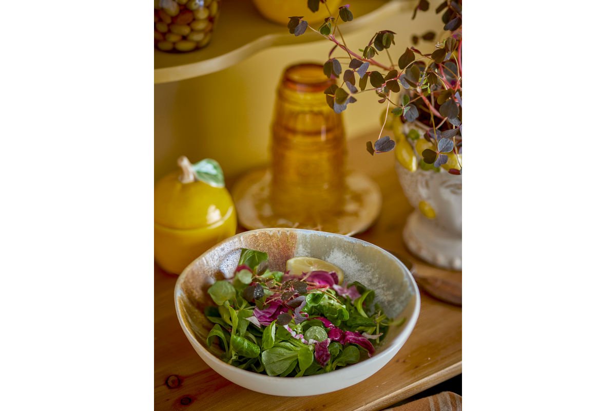 Schalen-Set „Limone“ – Gelbes Steingut (4-teilig)