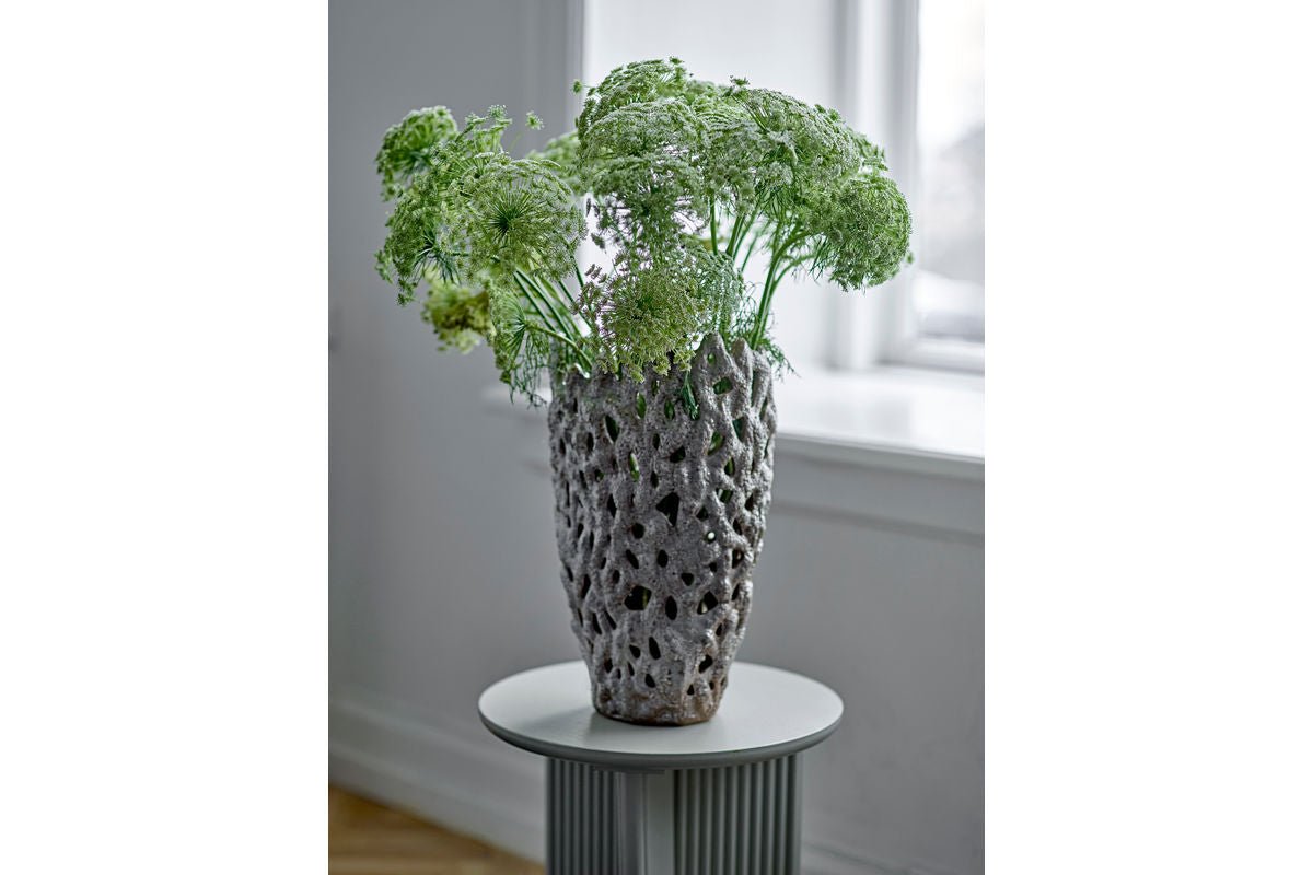 Vase „Flecht“ – aus Steingut