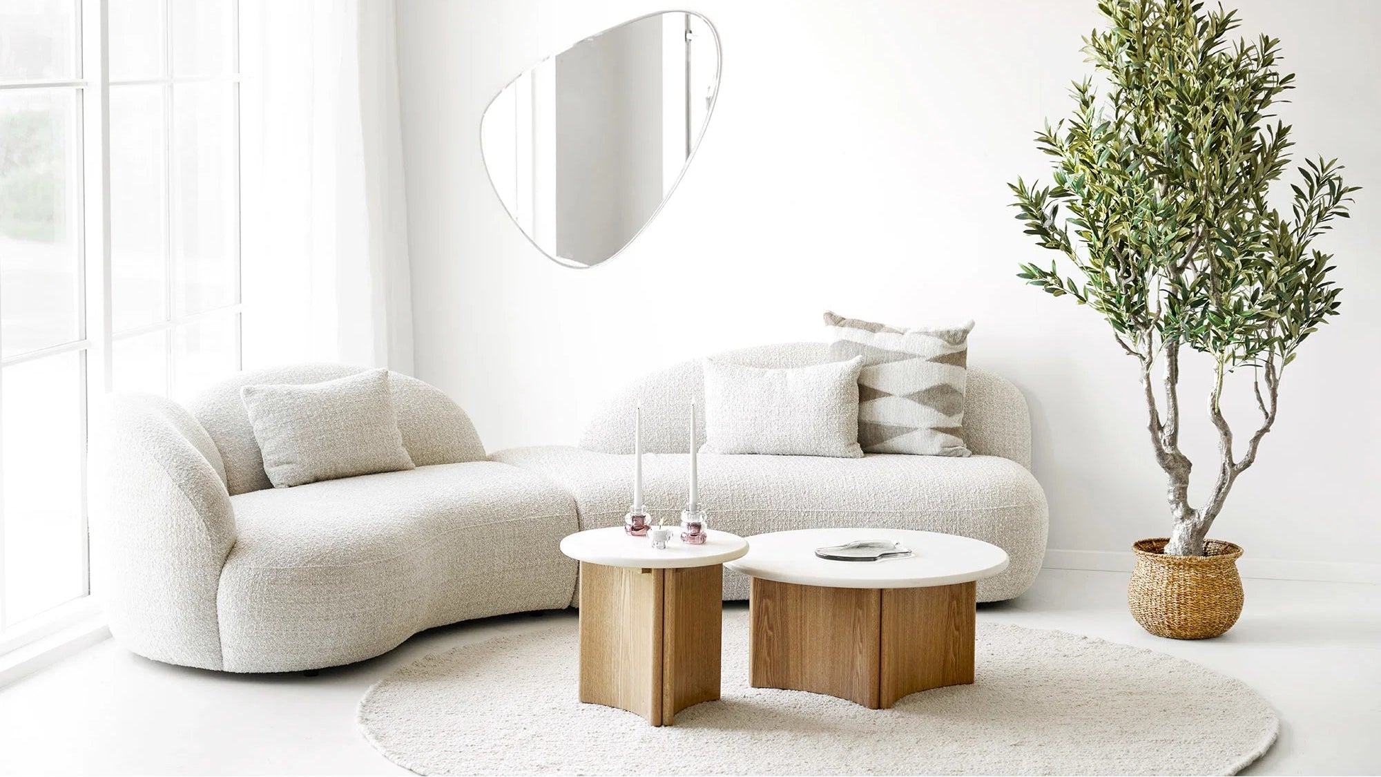 Couchtisch Mirabell - in Eschenholz-Optik