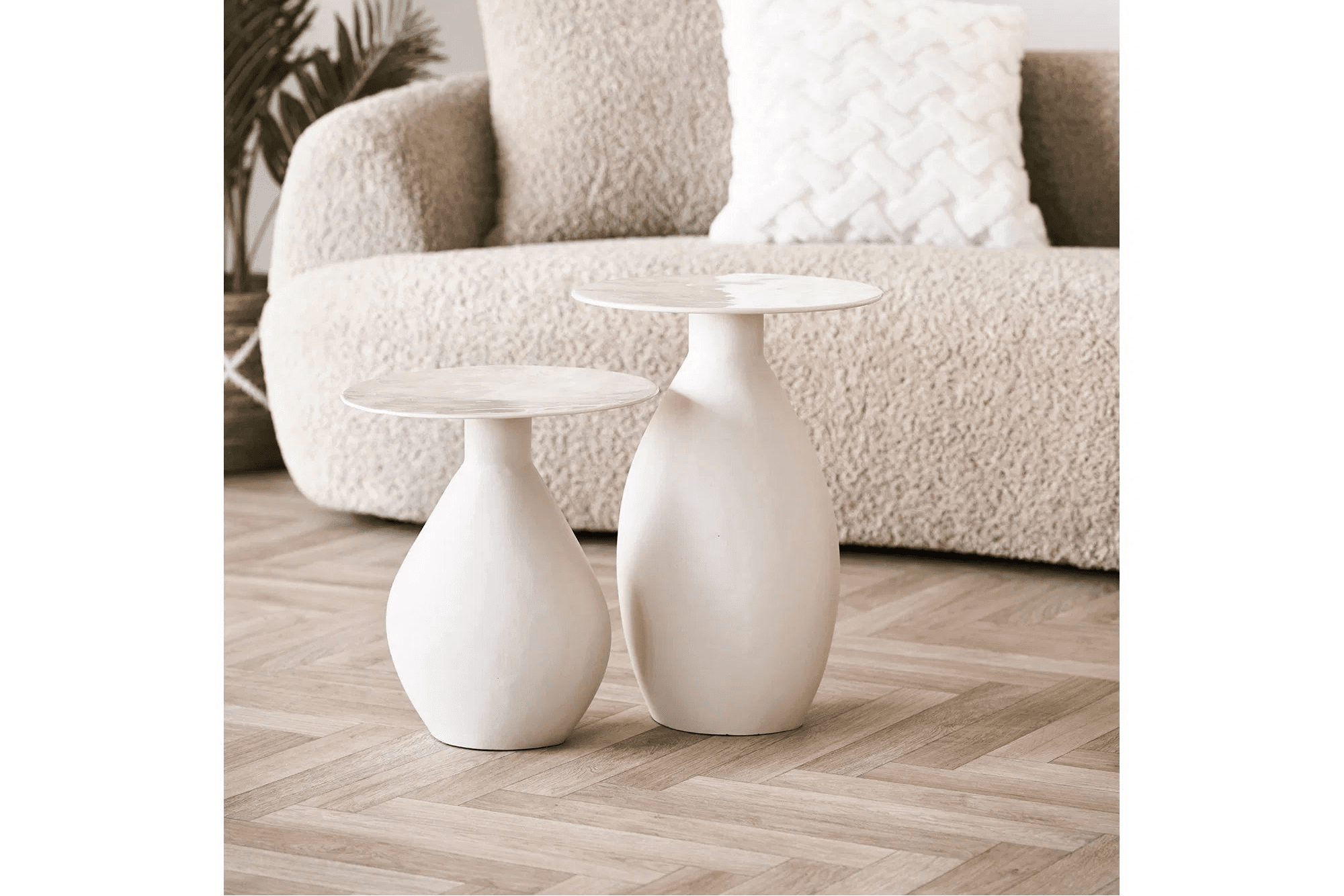 Beistelltisch Iskavia – aus Metall mit Emaillebeschichtung (klein)