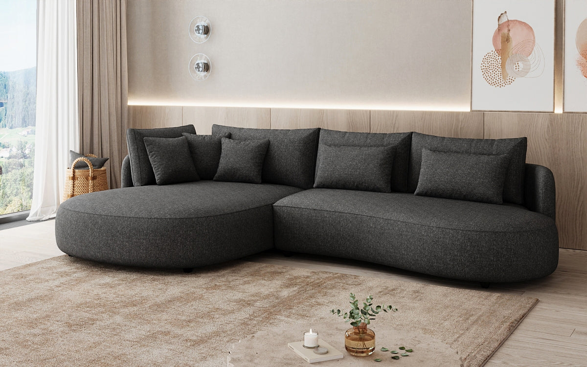 Designer Ecksofa Ando Mini  in Strukturstoff