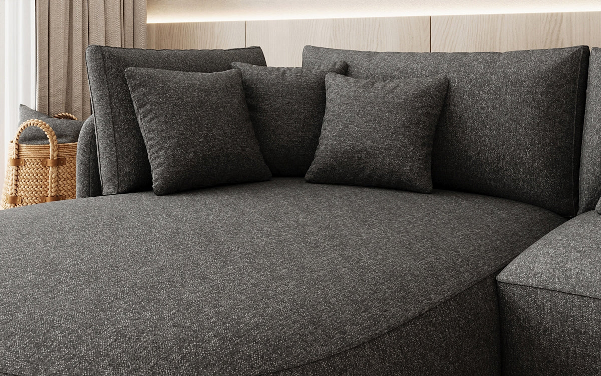 Designer Ecksofa Ando Mini  in Strukturstoff