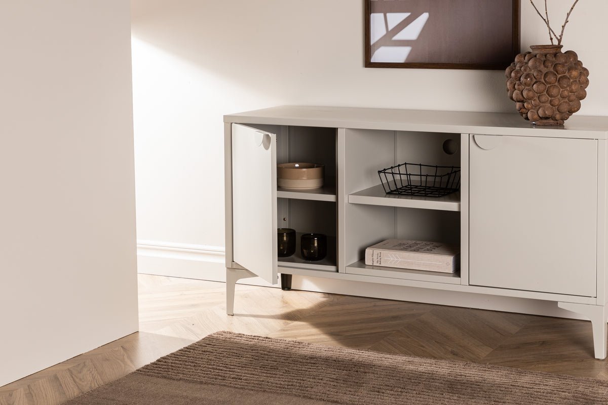 Designer TV-Lowboard Aureon – Modernes Design in Beige oder Schwarz