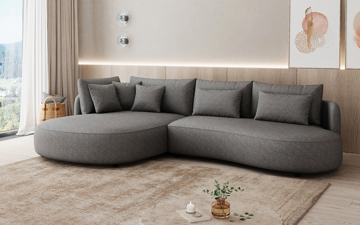 Designer Ecksofa Ando Mini  in Strukturstoff